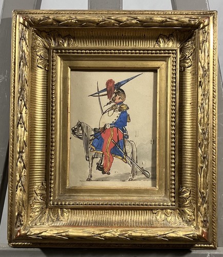 Gouache ancienne caricature - caricature, de