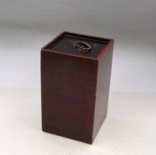 Récipient À SAKE En Bois Laqué Antique Japonais Bouteille À Eau GEISHA