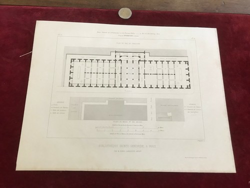 Gravure ancienne architecte - gravure,