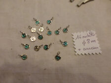 lot of 16 antique medal charms SAINT REGIS blue enamel fab France vintage