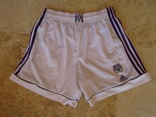 Short RSCA ANDERLECHT football sport détente ADIDAS vintage blanc F 46 D7 US L