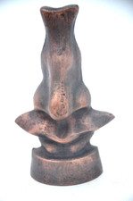 Antique bezel holder, DALI's nose, bronze, vintage optician decoration