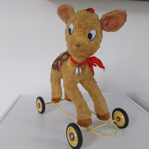 Ancien jouet peluche bambi - bambi, /