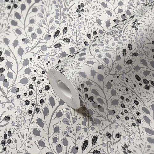 Papier peint floral abstrait - papier,