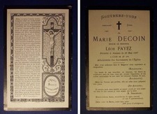 Image Pieuse Mortuaire - M.me