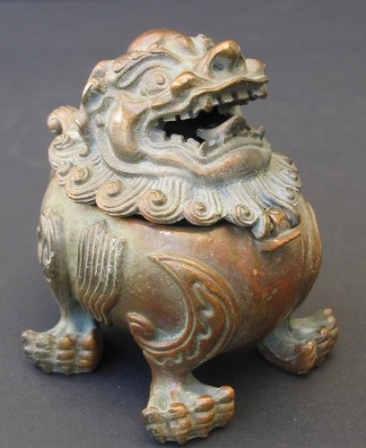 Brûle encens dragon bronze - dragon, en