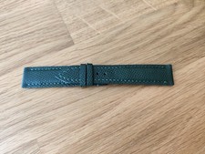 Bracelet de montre cuir vert 17/16 Watch strap