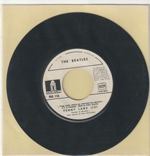 45 tours JUKE BOX des BEATLES " sans Pochette " Penny Lane + 1