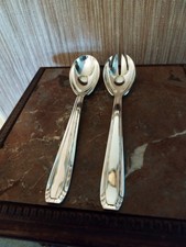 Couvert de Service à Salades Orfèvrerie "N.C" en Métal Argenté