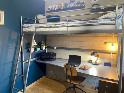 Lit mezzanine bureau - lit,