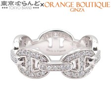 HERMES Chaine d'Ancre Ring Diamond K18WG US#6 P0044170