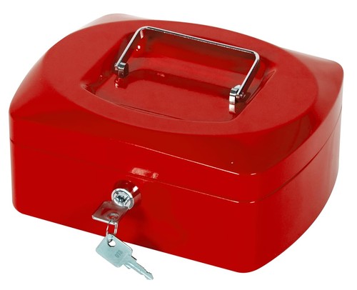 Connect cash box inch red - q-connect,