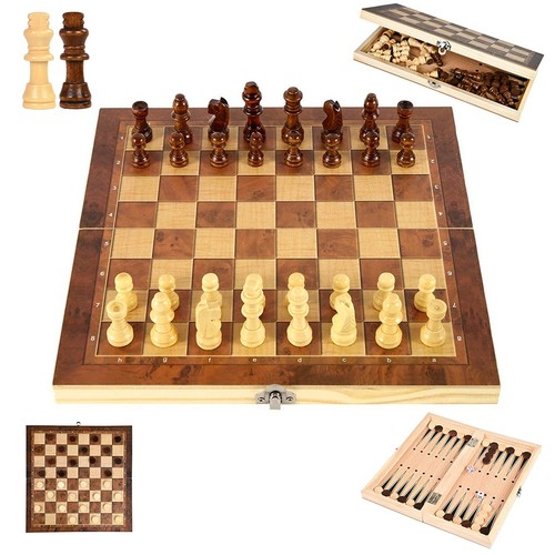 Jeu échecs bois en - 3, 1
