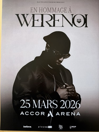 Affiche concert bercy werenoi - bercy,