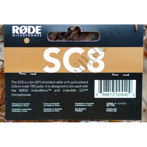 Rallonge audio rode sc8 - rallonge,