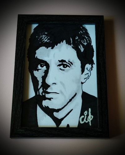 Dessin encadré pacino - al,