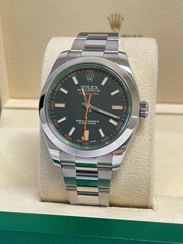 Rolex milgauss black green - rolex,