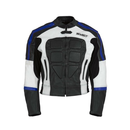 Veste moto cuir - de, en