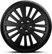 FOR HYUNDAI GETZ 14" INCH WHEEL TRIMS COVERS HUB CAPS BLACK SCUB 4PC