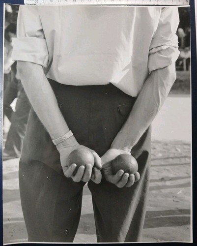 Partie pétanque 1960 sud - partie,