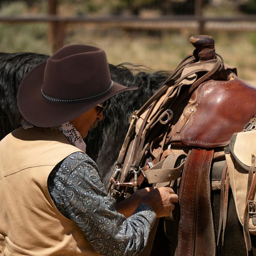 Chapeau cowboy en feutre - chapeau,