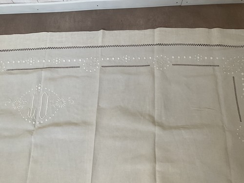 Beau drap brodé 10m 2 - 3,10m, 2,30