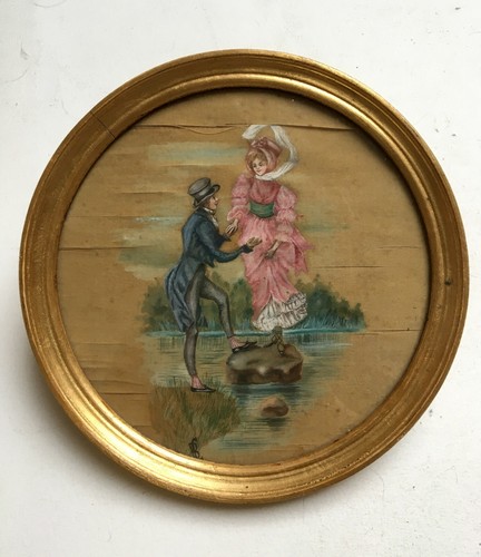 Peinture sur soie - ,, monogramme