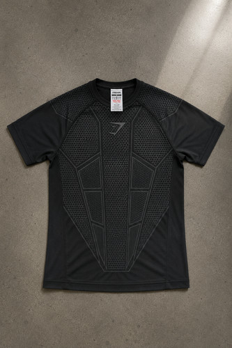 Shirt gymshark onyx noir - gymshark,