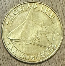 MDP 2007 LA ROCHELLE AQUARIUM REQUIN MÉDAILLE MONNAIE DE PARIS JETON TOKENS COIN