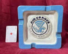 RARE ASHTRAY ASHTRAY AIR FRANCE ADVERTISING AIRCRAFT AVIATION AVIATOR 1950 50's