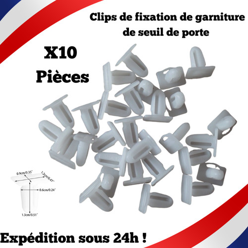 Clips garniture clip seuil - 10,