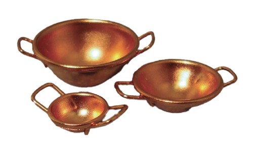 Ensemble bols cuivrés à - ensemble, de