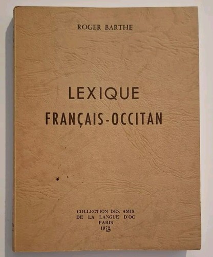 Lexique français occitan - lexique,