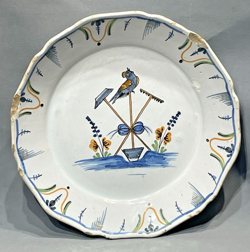 Nevers assiette faïence - nevers,