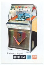 Rock-Ola Model 1165 Jukebox Advertising Postcard