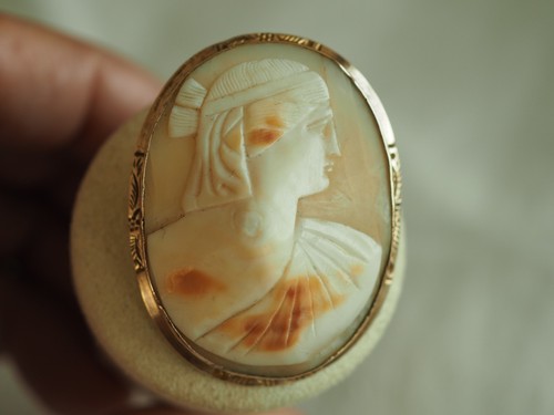 Broche ancienne camee egyptian - broche,