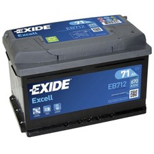 EXIDE EB712 Batterie de voiture Excell 71Ah 670A 100