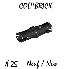 Lego 2780 - 25x Clipses / Technic pin with friction ridges - Black - lot kg NEW