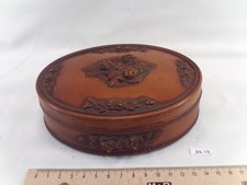 old quality wooden jewelry box, 1930, with interior mirror (DE14)