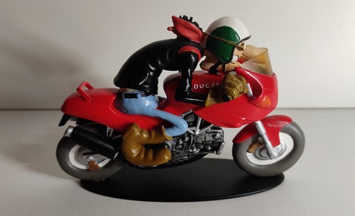 Figurine moto résine joe - figurine, en