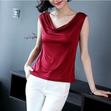 Femme Satin Débardeur Faux