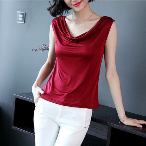 Femme satin débardeur faux - débardeur,