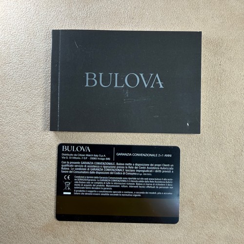 Documents pour montre bulova - documents,