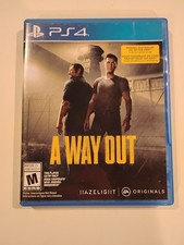 A Way Out (Sony PlayStation 4, 2018) PS4 - Complete CIB, TESTED AND WORKS.