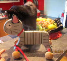 Ancien Jouet Bois de Plancher