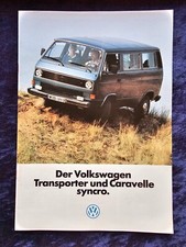 VW T3 van and caravelle syncro brochure 12.1984,