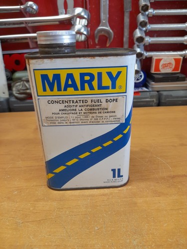 Ancien bidon huile vide marly - bidon,