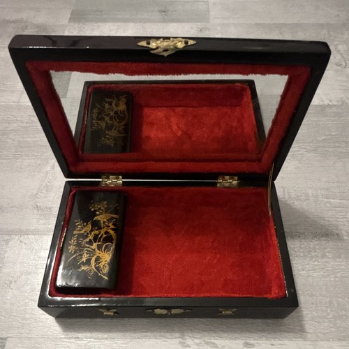 Boîte bijoux noire - boîte,