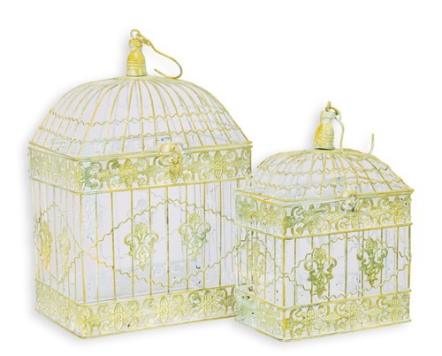 Une paire cages oiseaux - paire,