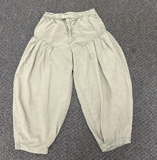 Free People Pants Barrel Leg Cotton Relax Beige Size 6